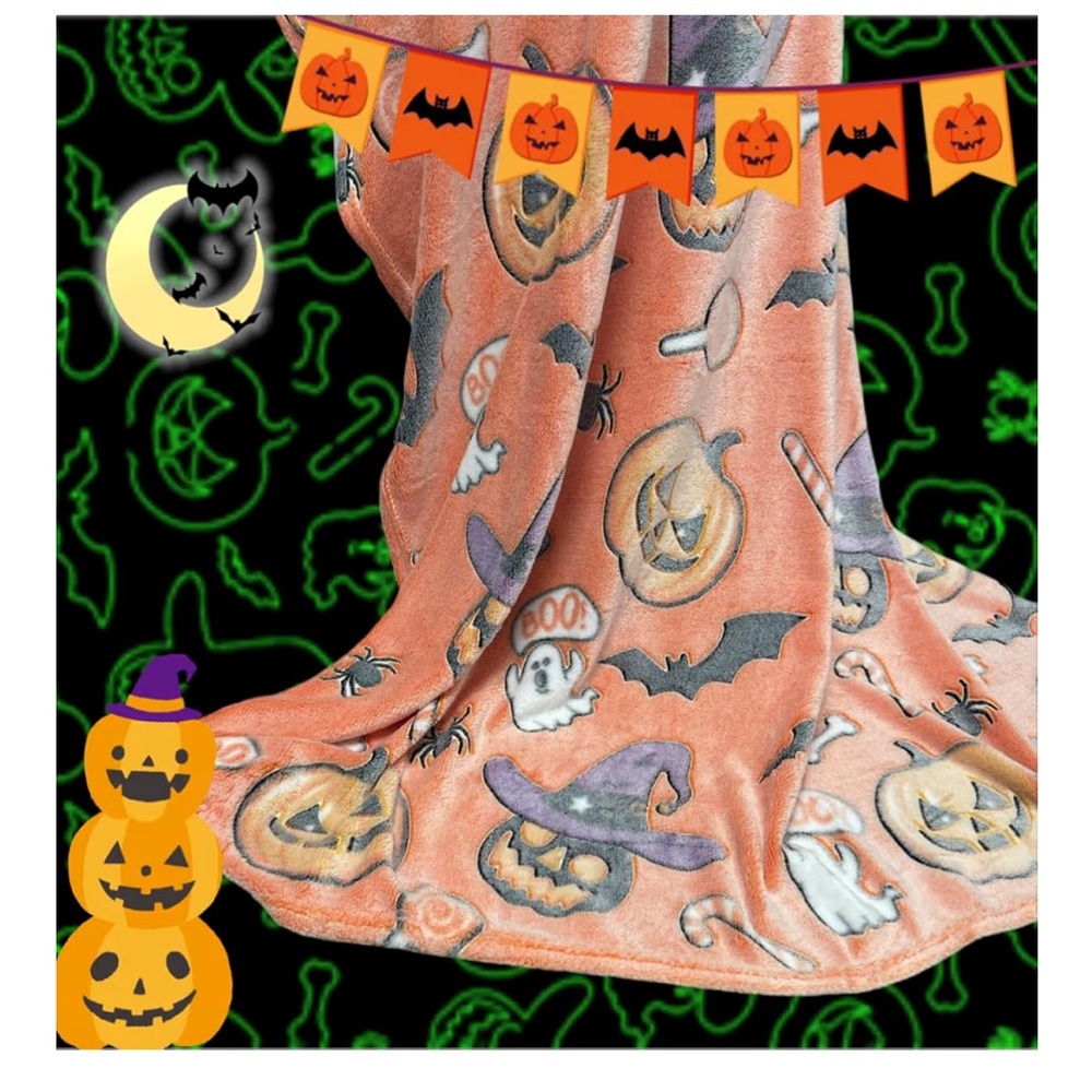 Halloween Pumpkin Blanket